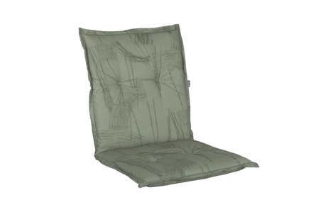 Brafab Naxos Stolsdyna låg rygg Grön mönster, Utemöbler