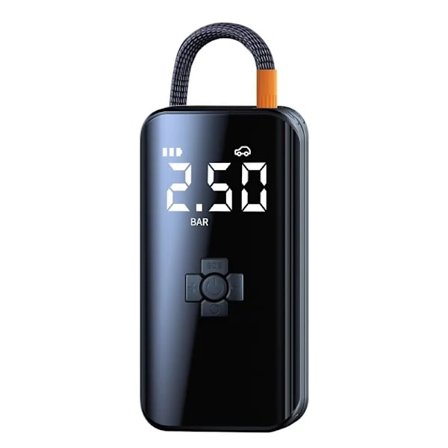 【PP】150PSI Bærbar Smart Billuftpumpe Automatisk Kompressor Dekkpumpe for Motorsykkel Sykkel