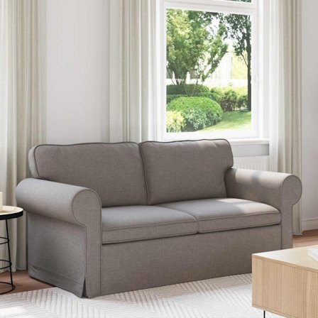 Soffa 140cm Taupe Metall