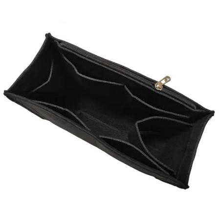 Insatsväska i filt tyg Passar BOKTOTO Smink Handväska Organizer Resor Innerväska Kosmetikväska Mammaväska Fit ONTHEGO Tote Black BOOK TOTE M