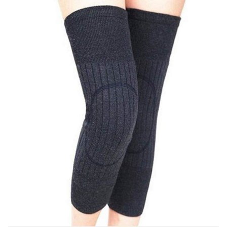 1 par vintertjocka kashmirullknäskydd termiska knäskydd för dans, yoga, utomhussporter