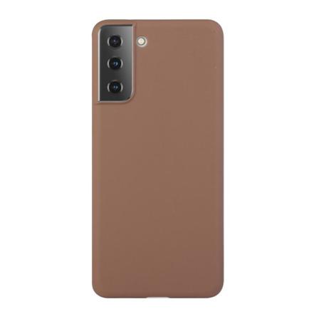 Samsung Galaxy S21 Plus - Matt Tpu Skal - Brun Brown Brun