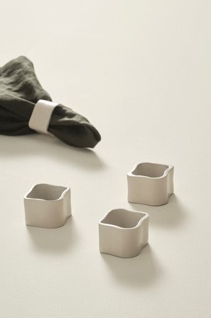 Jotex - Serviettring 4-pk Beige - BILLIE - Kjøp Kjøkkentilbehør hos Jotex