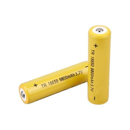 4 stk. 3,7V Volt 9800mAh Li-ion Lithium Batteri 18650 Genopladelige Batterier til Lommelygte Pandelampe Power Bank