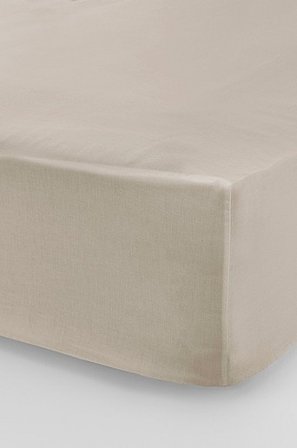 Jotex - Faconsyet Lagen Høj Madras Økologisk BEIGE - ZACK - Køb Faconsyede lagener hos Jotex