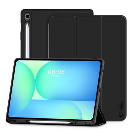 TechProtect SmartCase kynä kotelo Samsung Galaxy Tab S10 FE+ 13.1 X620 / X626B - mustaa