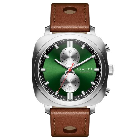 Callao | Grüne kissenförmige Uhr for Men