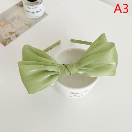 N Version Sweet Gentle White Mesh Bow Headband Female French St