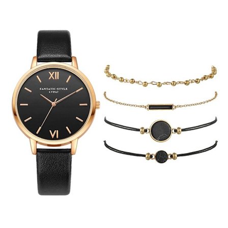 Klokker for kvinner Kvarts Armbåndsur SVART