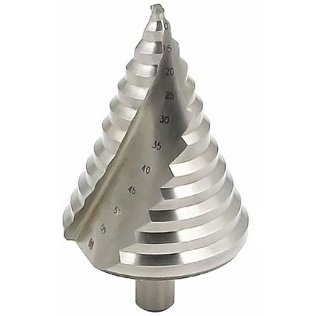 Stort sett med 6-60mm HSS trinnbor med spiralformede spor i 12 størrelser Kobolt konisk boreverktøy Hullforstørrelse Metallplate PVC-plate - DC