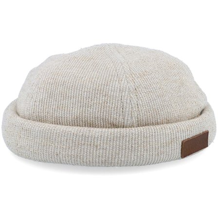 Stetson - Cotton/Linen Jersey Natural Docker Docker Beige Beanie - @ Hatstore