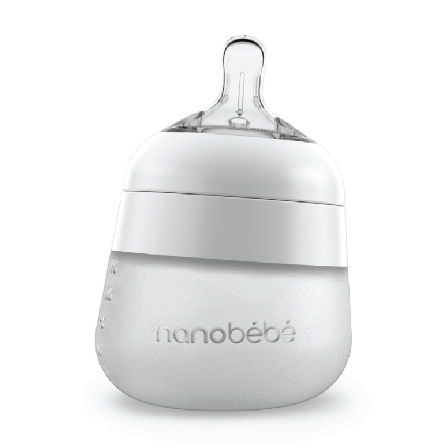 Nanobébé Flexy Silicone Bottle, Hvit, 150 ml