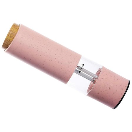 Batteridrevet elektrisk peber- og saltkværn, justerbar grovhed, lys farve, køkkenredskab (FMY)