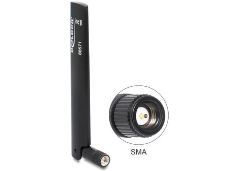 Delock LTE SMA antenna with flexible joint - mobilmodemantenne