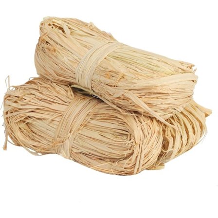 Naturlig Raffia 3 Ruller Beige Fyldt Papir Gaveæske Dekoration DIY Hjemmehåndværk Påskefest Haveartikler Beige