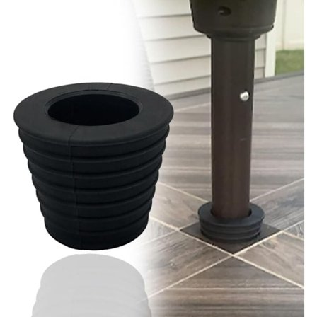 (5,7 × 3,8 × 3,8 cm) (1 stk.) Paraplykile til bordhul eller parasolfod – passer til stænger med 1,5 cm diameter, vandtæt/NC/