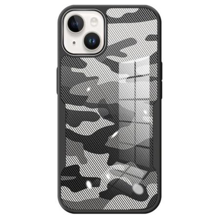 Rzants iPhone 14 Plus -kuori Camouflage - Musta