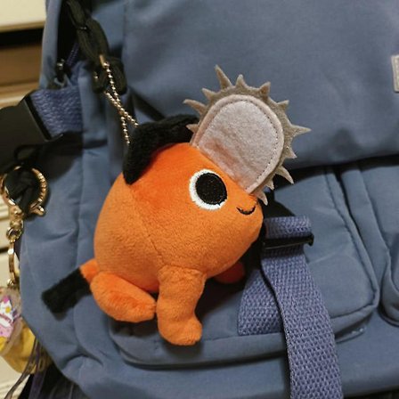 Chainsaw Man Anime Cosplay Pochita Sød Plys Legetøjsnøglering Fyldt Vedhængslegetøj