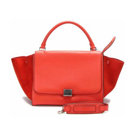 Celine Vintage, Pre-owned Trapeze Handbag Rood, Dames, Maat:ONE Size