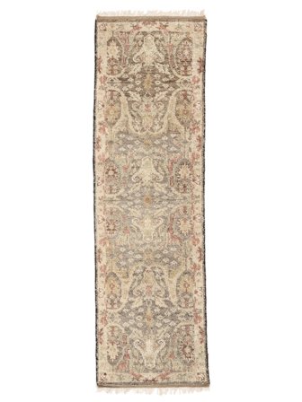 80X255 Tapis D'orient Usak Indo De Couloir Marron/Orange (Laine, Inde)