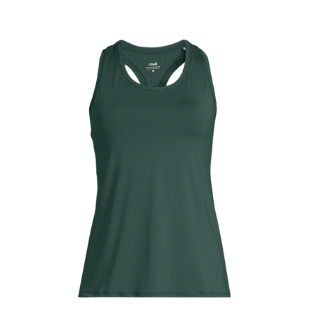 Casall Sportswear Essential Racerback Tank, Dark Pine