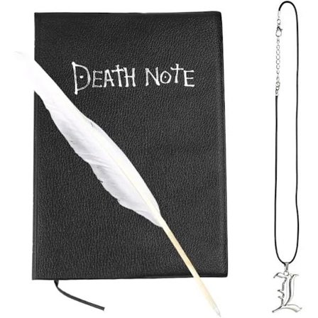 Death Note notatbok, Anime-tema Death Note med halskjede og fjær