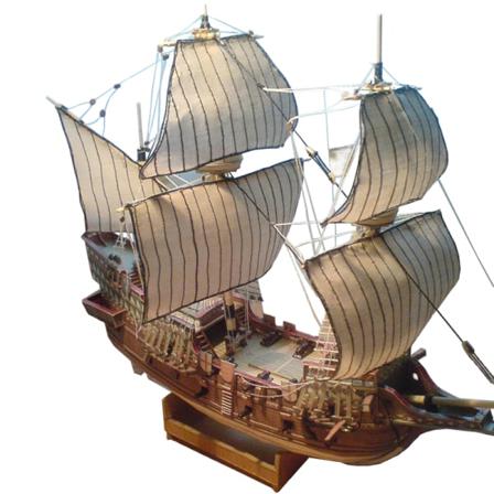 1:100 3d England Golden Hind Galleon Ship Båtpappersmodell