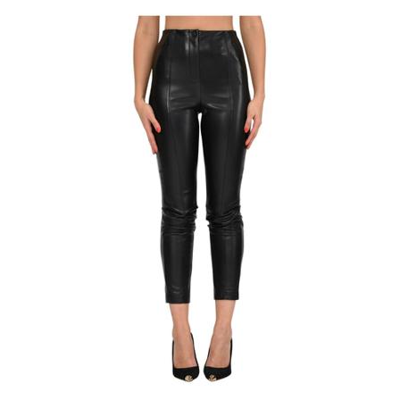 Patrizia Pepe Leather Bukser Sort, Dame Læderbukser