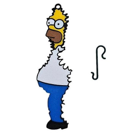 Homer Simpson riippuva joulukuusenkoriste, The Simpsons Bush Meme -koristeet