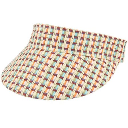 Seeberger - Multi visor Keps - Straw Linen/Sandal Visor @ Hatstore