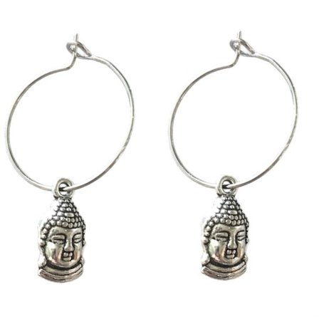 Earrings - Creoles - Buddha