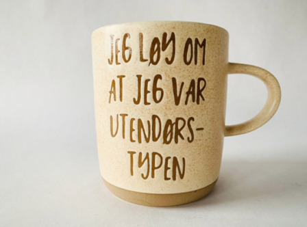 Trend Design Krus "Jeg løy" Beige