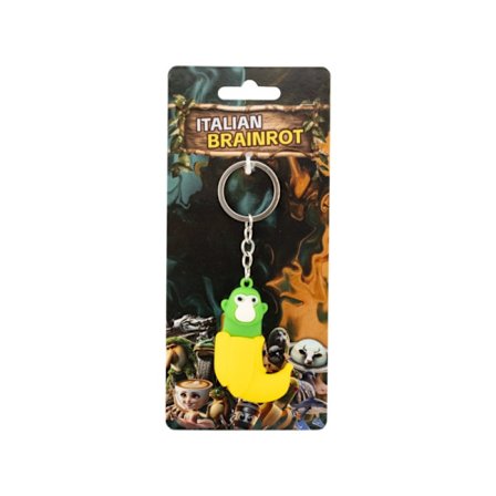 Italian Brainrot Nyckelring Chimpanzini Bananini