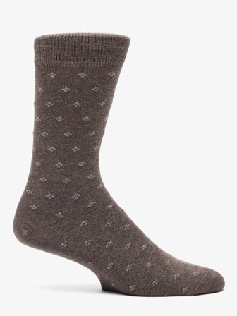 John Henric Men's Dark Brown Socks Sion Size Onesize