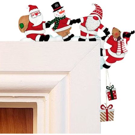 Jule Dørkarm Elg Træ Jule Dørdekoration, Hængende Rensdyr Juledekoration