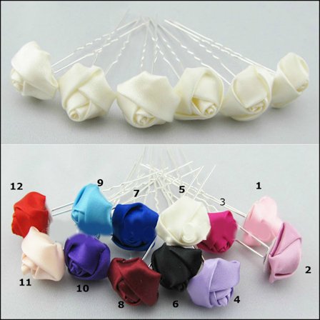 Ros blomma hårnålar Bröllop 1 st