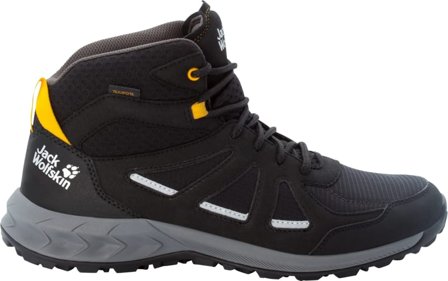 Jack Wolfskin Men's Woodland 2 Texapore Mid Men hiking boots Black 46