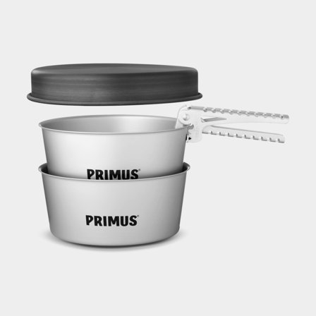 Camping saucepans & frying pan Primus Essential Pot Set, with 2 saucepans (1.3 litres) + 1 frying pan (Ø21 cm) + pot gripper