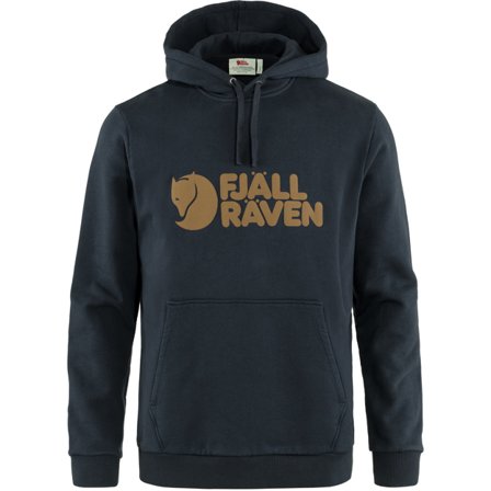 Fjällräven Logo Hoodie L - male - Dark Navy/Blue - Sweaters & knitwear
