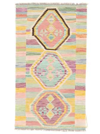 Tejida A Mano Kilim Berber Style Alfombra 74X131 Pequeño