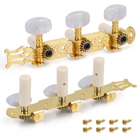 2 stk. stemmeskruer til klassiske gitarer, gitar knotter stemmeskruer