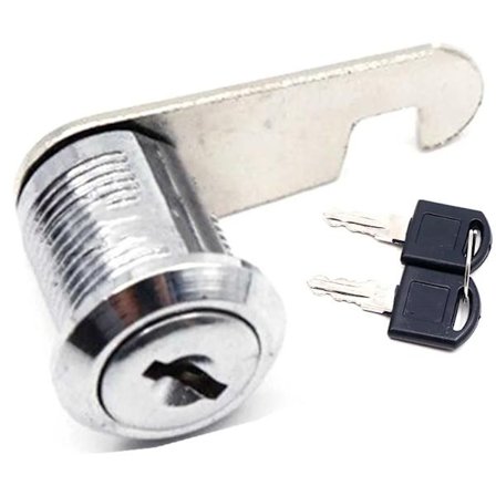 Innebygd lås, postkasslås, skapslås, møbellås, postkasslås med nøkkel, 20 mm