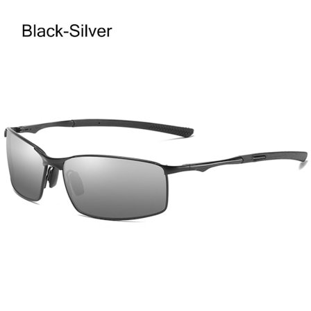 Män polariserade solglasögon rektangulära fotokromatiska solglasögon körglasögon