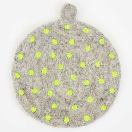 A World of Craft Felt Dot Grytlapp Köksredskap Grå 22