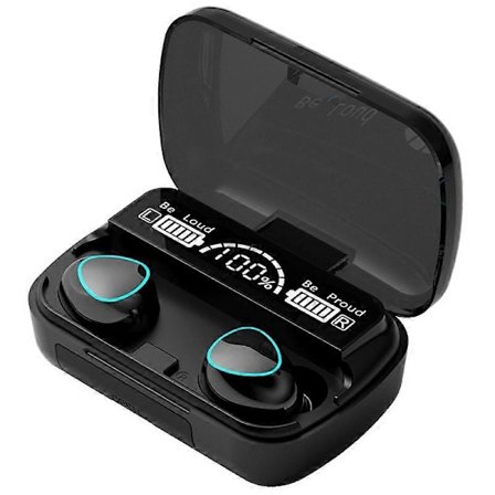 Trådlöst Headset Tws Bluetooth V5.1 LED-Display Stereo Mini Hörlurar med Mikrofon Hands-Free