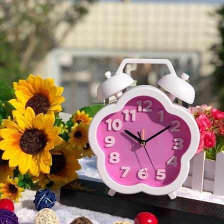 Sängklocka, Blommor Larmklocka, Student Heminredning Skrivbordsklocka