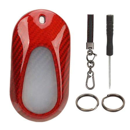 Avaimenperän suojus Kevyt Hajuton Kannettava Värinkestävä Avaimen Suojus Korvaava Benz C?Class W206 Punainen