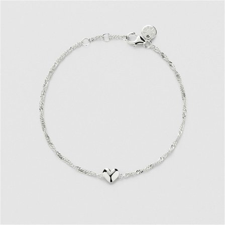 Puffy Heart Armband - STERLINGSILBER