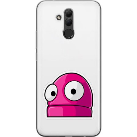 Kompatibel Mobilcover til Huawei Huawei Mate 20 lite Rosa tegneseriefigur med store øjne i legende og humoristisk stil