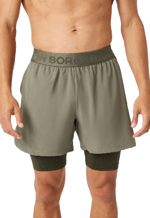 Björn Borg Sport 2 In 1 Shorts Underkläder Herr Grön XL